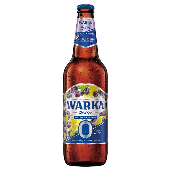 Warka Radler Bezalkoholowy napój piwny jagoda z cytryną 500 ml