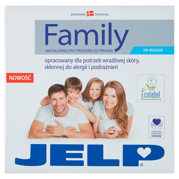 JELP Family Hipoalergiczny proszek do prania do białego 2,24 kg (32 prania)