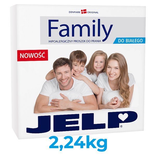 JELP Family Hipoalergiczny proszek do prania do białego 2,24 kg (32 prania)