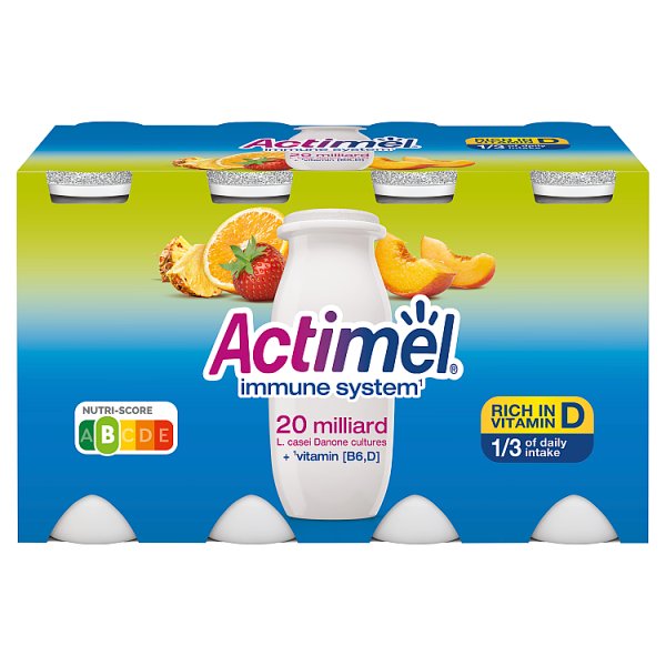 Actimel Mleko fermentowane o smaku wieloowocowym 800 g (8 x 100 g)