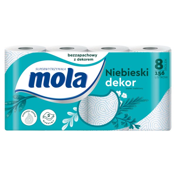 Mola Blue Dekor Papier toaletowy 8 rolek