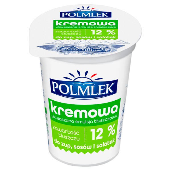 Polmlek Kremowa ukwaszona emulsja tłuszczowa 12 % 400 g