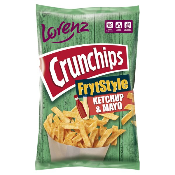 Crunchips FrytStyle Ketchup &amp; Mayo Chipsy ziemniaczane 90 g