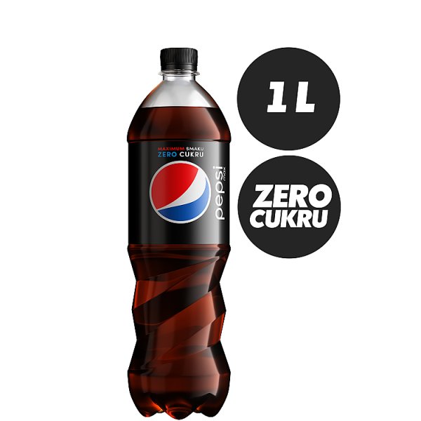 Pepsi Max Napój gazowany o smaku cola 1 l
