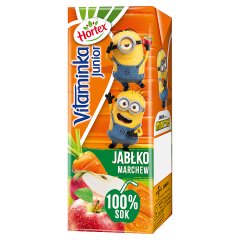 Hortex Vitaminka Junior Sok 100 % jabłko marchew 200 ml