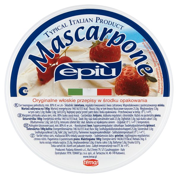 E&#039;Piu Ser Mascarpone 500 g