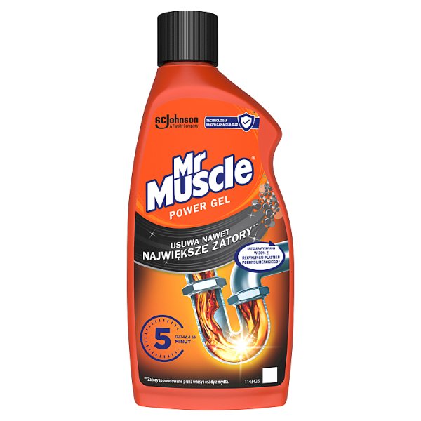 Mr Muscle Power Gel Żel do udrażniania rur 500 ml