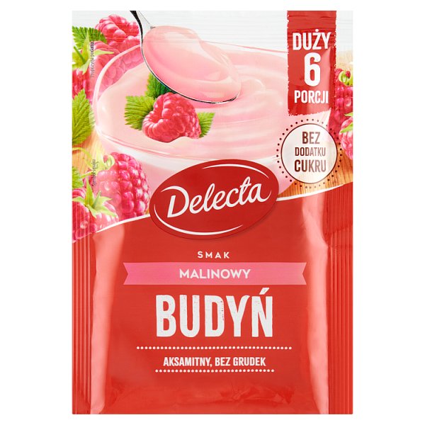 Delecta Budyń smak malinowy 64 g