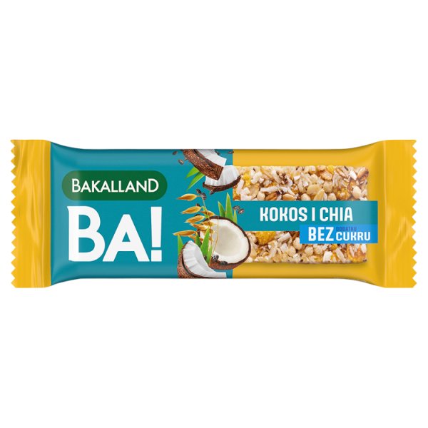 Bakalland Ba! Baton zbożowy kokos i chia 30 g