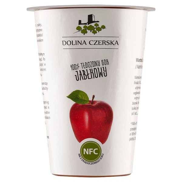 Dolina Czerska 100 % tłoczony sok jabłkowy 195 ml