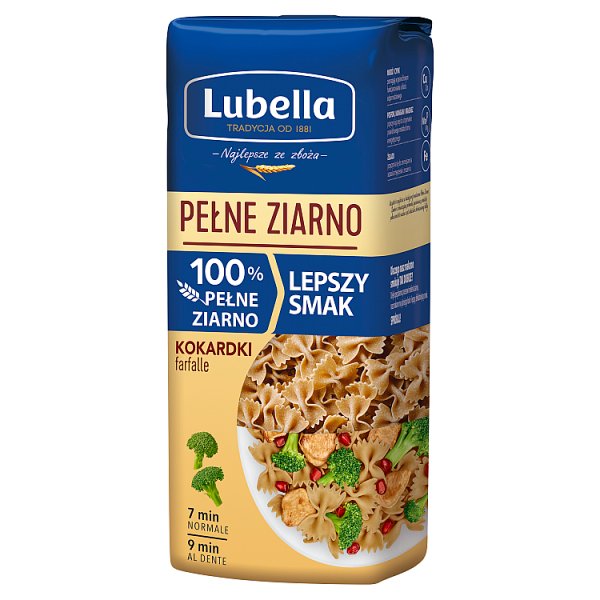 Lubella Pełne Ziarno Makaron kokardki 400 g