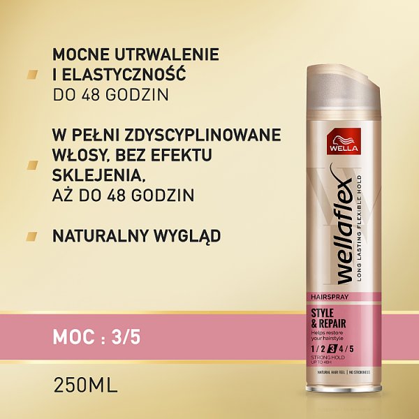 Wella Wellaflex Style &amp; Repair Spray do włosów 250 ml