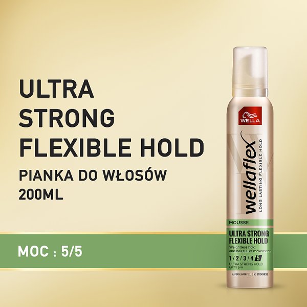 Wella Wellaflex Flexible Ultra Strong Hold Pianka do włosów 200 ml