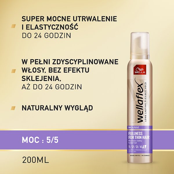 Wella Wellaflex Fullness for Thin Hair Pianka do włosów 200 ml