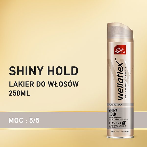 Wella Wellaflex Shiny Hold Spray do włosów 250 ml