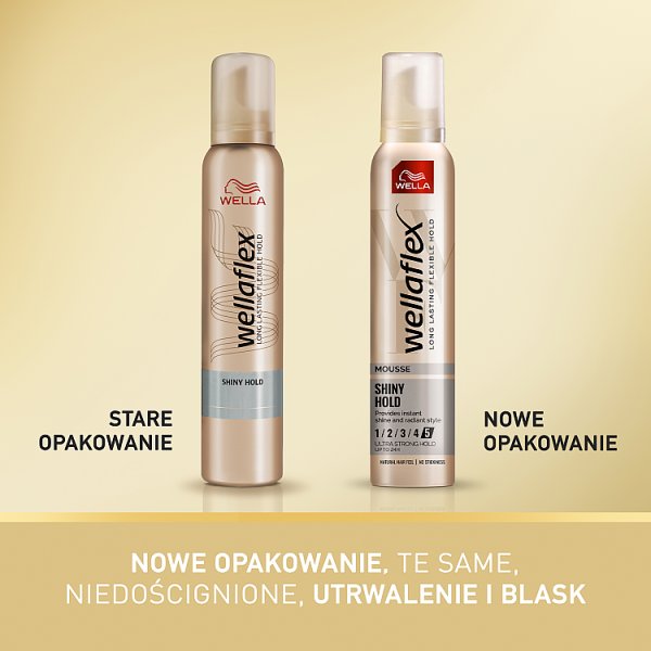 Wella Wellaflex Shiny Hold Pianka do włosów 200 ml