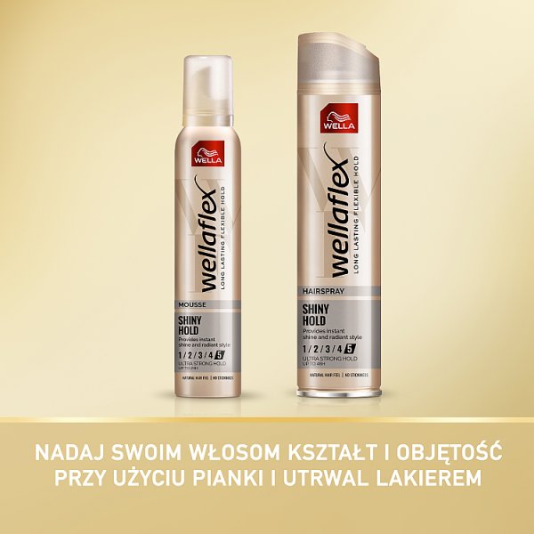 Wella Wellaflex Shiny Hold Pianka do włosów 200 ml