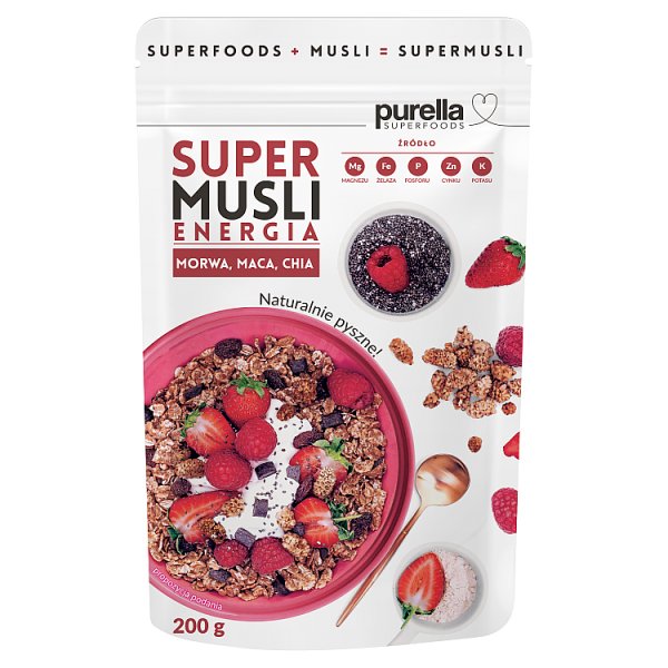 Purella Superfoods Supermusli energia 200 g