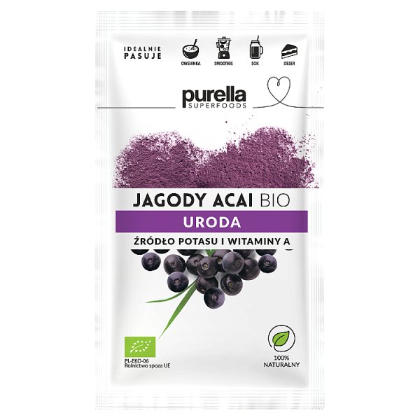 Purella Superfoods Jagody acai bio 21 g