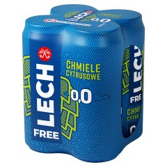 Lech Free Piwo bezalkoholowe chmiele cytrusowe 4 x 500 ml