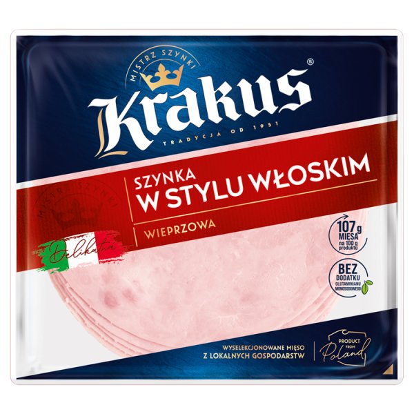 Krakus Szynka w stylu włoskim 140 g