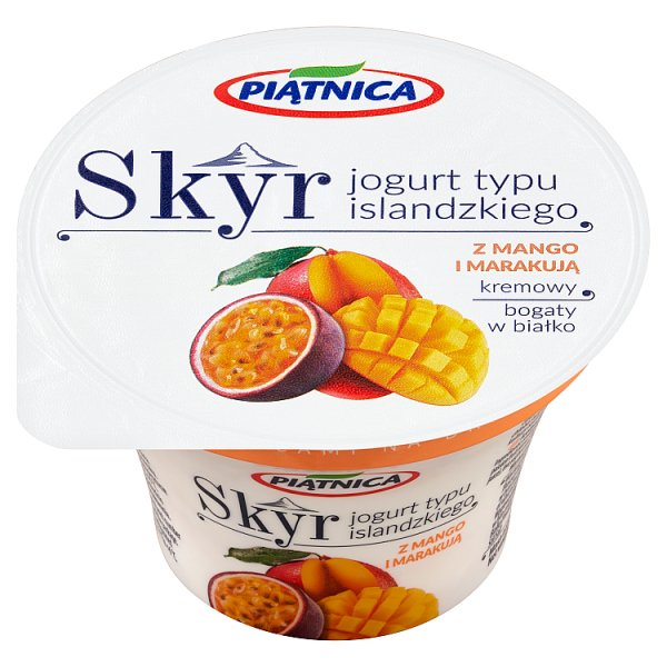 Piątnica Skyr Jogurt typu islandzkiego z mango i marakują 150 g