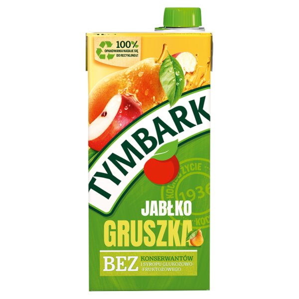 Tymbark Napój owocowy jabłko gruszka 1 l