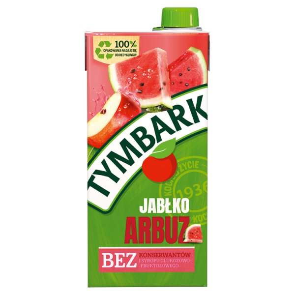 Tymbark Napój owocowy jabłko arbuz 1 l