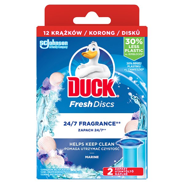 Duck Fresh Discs Podwójny zapas do toalety o zapachu morskim 72 ml (2 x 36 ml)