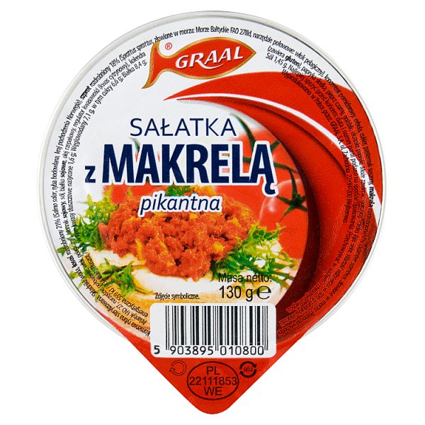 Graal Sałatka z makrelą pikantna 130 g