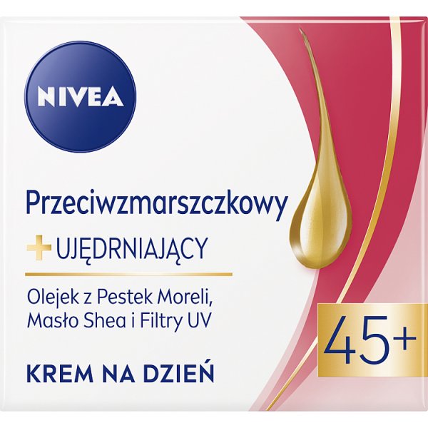 Nivea Przeciwzmarszczkowy + Ujędrniający Krem na dzień 45+ SPF 15 50 ml
