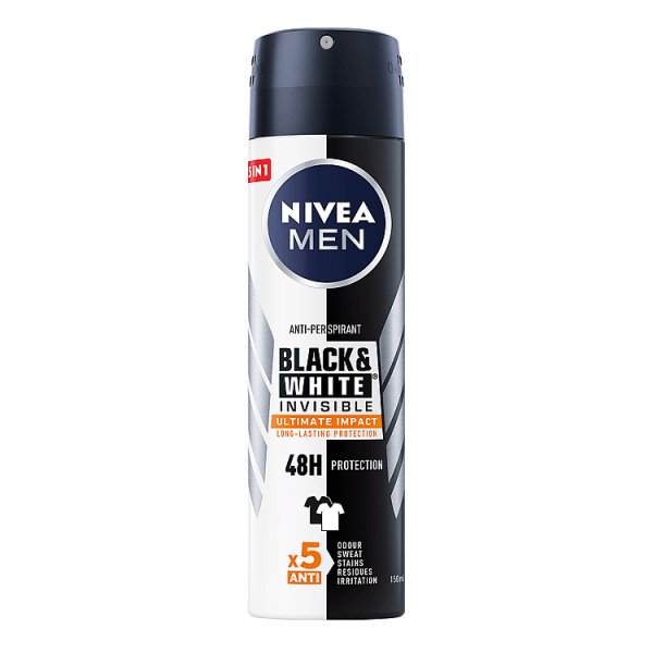 Nivea Black&amp;White Invisible Ultimate Impact Antyperspirant Spray 150 ml