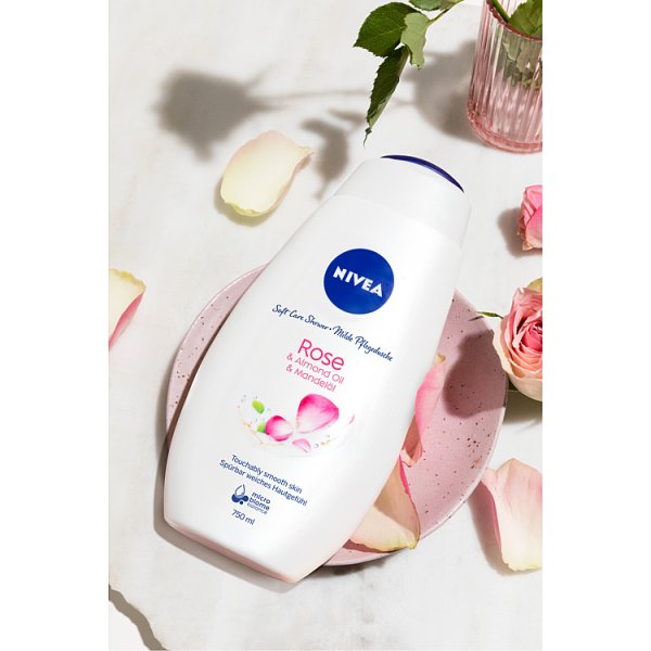 Nivea Żel pod prysznic Rose &amp; Almond oil 750 ml