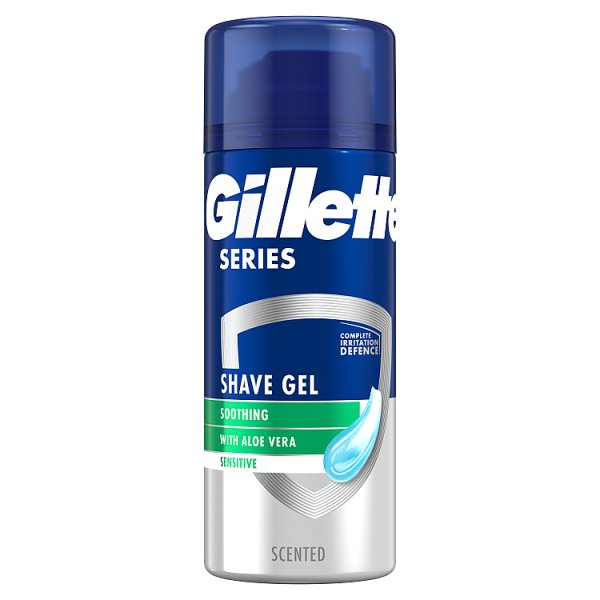 Gillette Series Kojący żel do golenia z aloesem, 75 ml