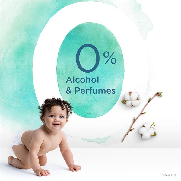 Pampers Aqua Pure Chusteczki nawilżane dla niemowląt 1 opakowania = 48 chusteczek nawilżanych