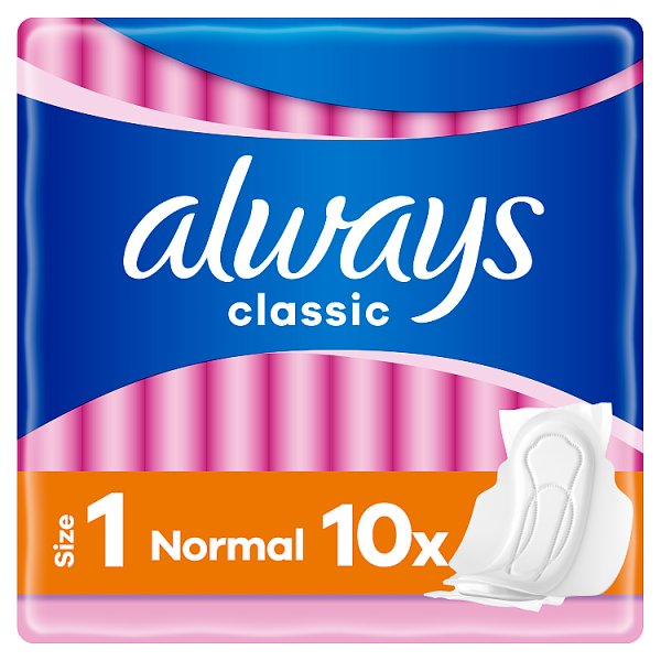 Always Podpaski ze skrzydełkami Classic Sensitive (rozmiar 1) x10