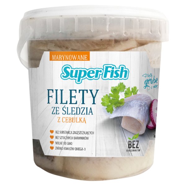 Super Fish Filety ze śledzia z cebulką 1 kg
