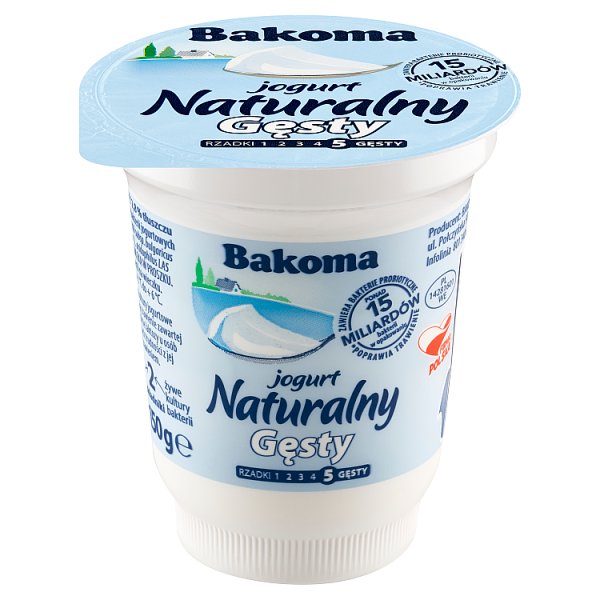 Bakoma Jogurt naturalny gęsty 150 g