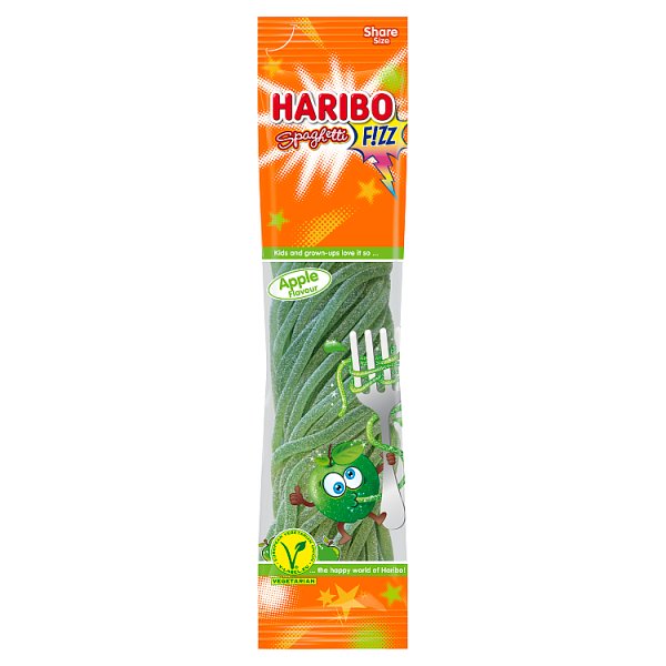 Haribo Spaghetti Fizz Żelki owocowe o smaku jabłkowym 200 g