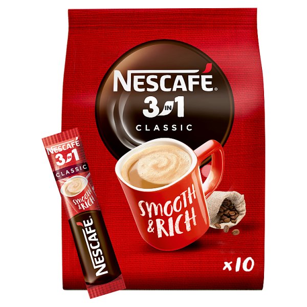 Nescafé 3in1 Classic Rozpuszczalny napój kawowy 165 g (10 x 16,5 g)