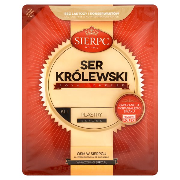 Sierpc Ser królewski plastry 150 g