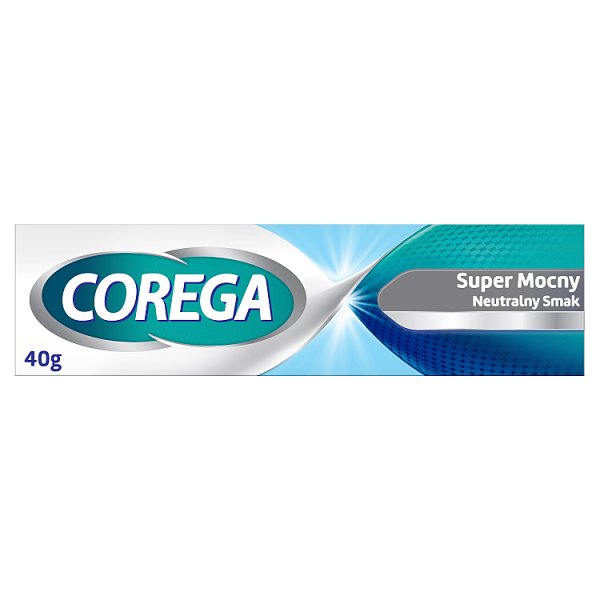 Corega Wyrób medyczny krem mocujący do protez zębowych super mocny neutralny smak 40 g