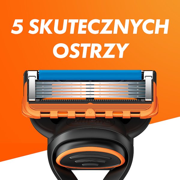 Gillette Fusion5 Maszynka do golenia dla mężczyzn, 1 maszynka, 2 ostrza wymienne