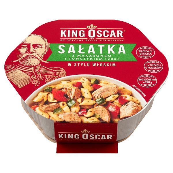 King Oscar Sałatka z makaronem i tuńczykiem w stylu włoskim 220 g