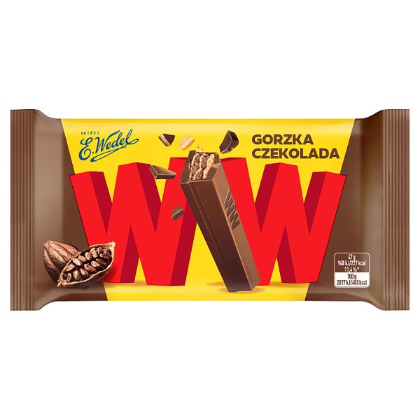 E. Wedel WW Gorzka czekolada &amp; krem orzechowy 47 g