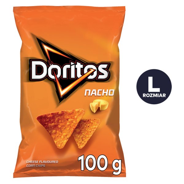 Doritos Nacho Chipsy kukurydziane o smaku serowym 100 g