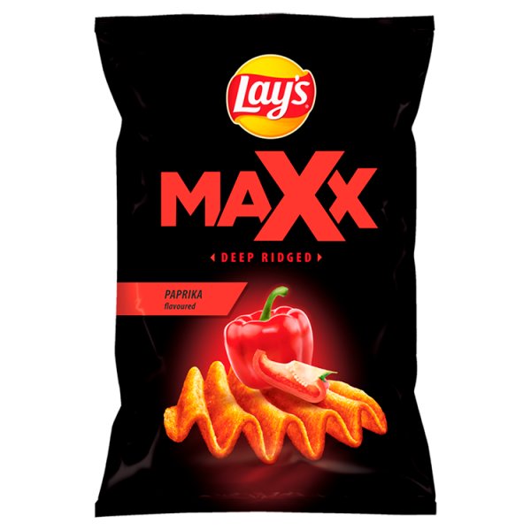 Lay&#039;s Maxx Chipsy ziemniaczane o smaku papryki 130 g