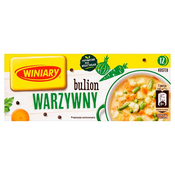 Winiary Bulion warzywny 120 g (12 sztuk)