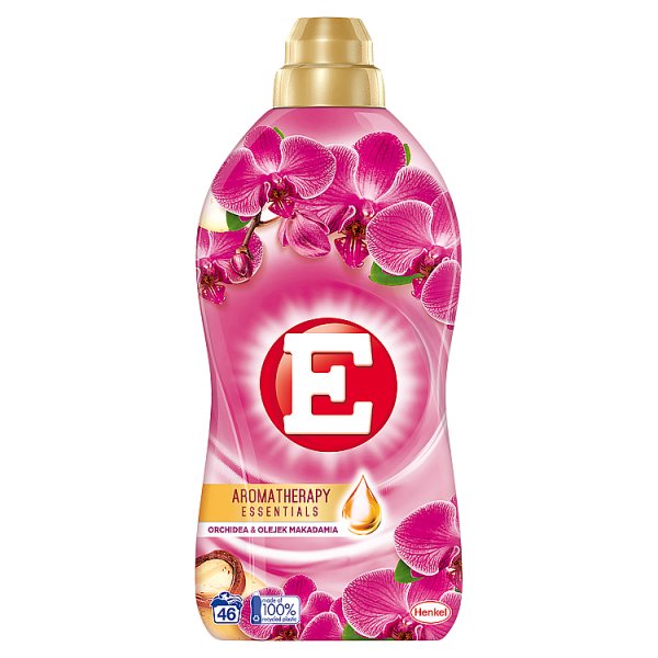 E Aromatherapy Essentials Płyn do zmiękczania tkanin orchidea &amp; olejek makadamia 1012 ml (46 prań)