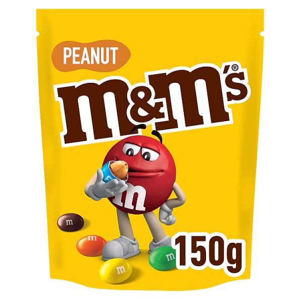 M&amp;M&#039;s Peanut Orzeszki ziemne oblane czekoladą w kolorowych skorupkach 150 g